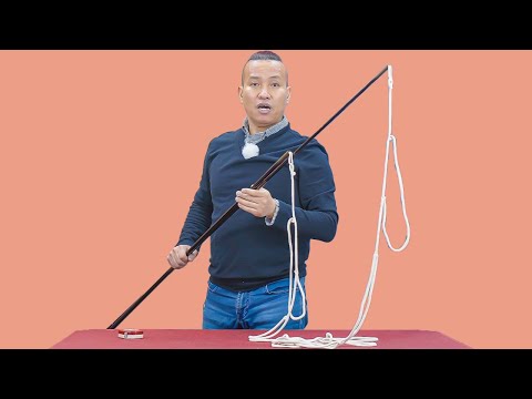 버블 공연에서 사용하는 "3단 로프 버블채"