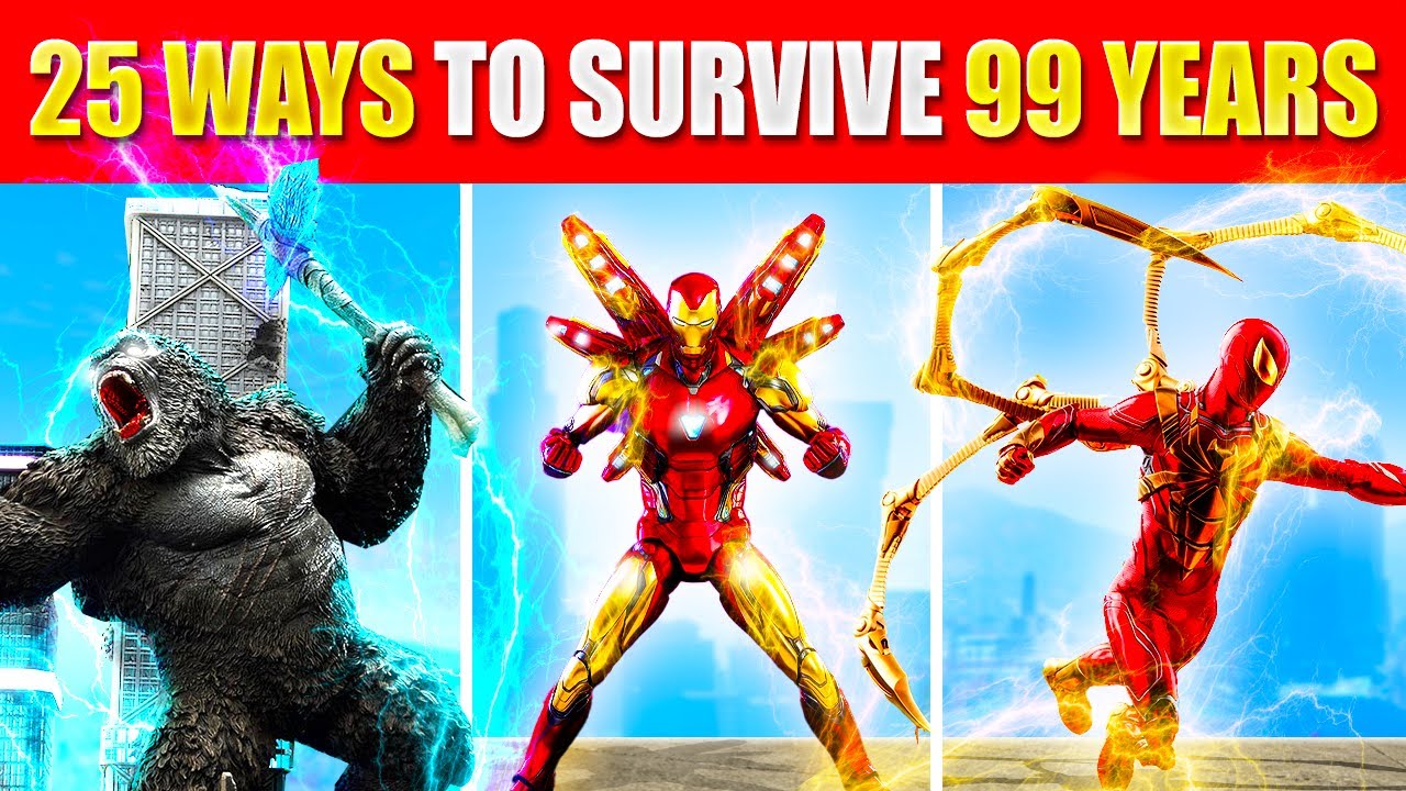 25 Best Ways To SURVIVE 99 YEARS In GTA 5 RP! (GTA 5 Funny Moments Compilation)