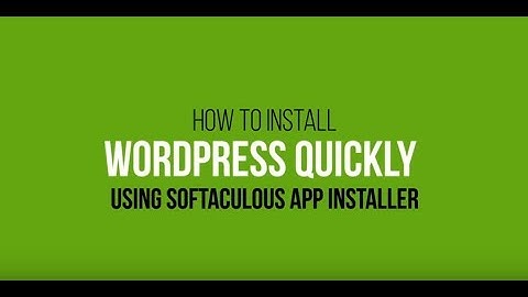 HostPapa Knowledge Base: How to Install WordPress Quickly via Softaculous App Installer