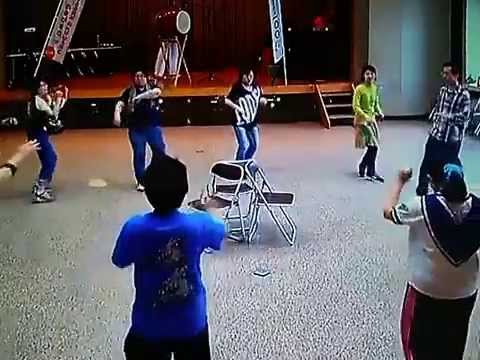 愛好会の小さな盆踊り２７年・春　鉄砲節　H27.5.3