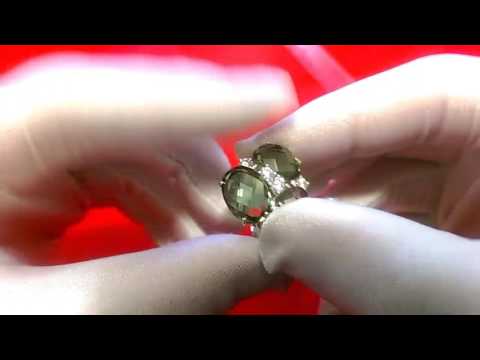 Серебряное кольцо с кварцем и фианитами Sokolov 92010875