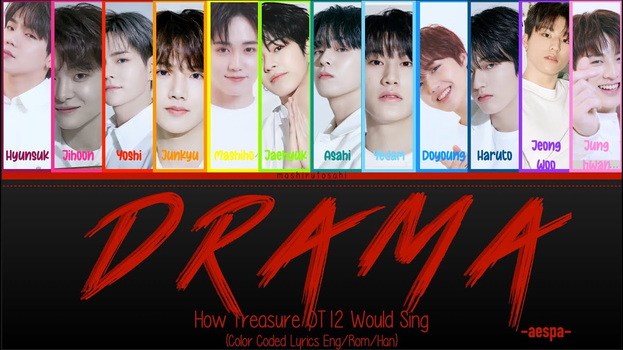 How Treasure (OT12) Would Sing; Drama (aespa) Color Coded Lyrics (Eng/Rom/Han)