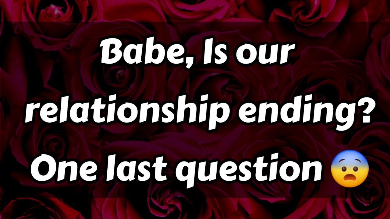 Babe, Is our relationship ending? One last question 😨😰😥😢😭😱 || Shocking Dm to Df 💙💛 #loveletter 