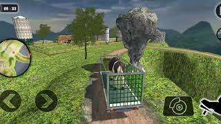 Game Anak Kecil Laki Truk Petani Antar Ternak 3D Traktor | Truk Offroad | Mainan Truk Traktor Anak screenshot 5