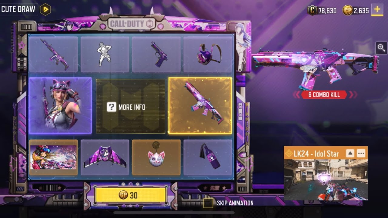 CODM New Deadly Cute Lucky Draw Pulls With Urban Tracker Peacetime And Legendary LK24 Idol Star!