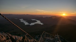 Whiteface Mountain drone sunset