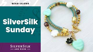 Hollow Mesh Bracelet with Leather and Beads on Silky Sunday Takeover