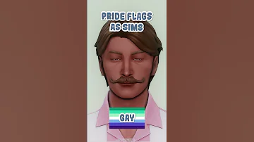 pride flags as sims - gay 🌈 | the sims 4 | #thesims4 #shorts #sims4