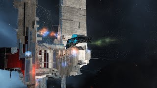 Eve Online. Perimeter  Tranquility Trading Tower. Торговый хаб теряет броню.