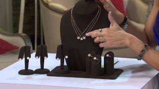 VicenzaSilver Sterling Pave' Diamonique Ring with Jennifer Coffey