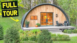 UNIQUE LUXURY WELLNESS HUT TINY HOME w/ SAUNA &amp; COLD PLUNGE! Full Tour