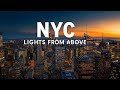 NYC Brightest Lights From Above | Epic Drone View.