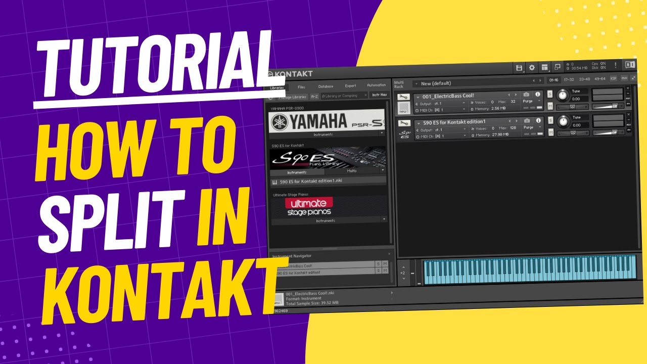 Kontakt Tutorial How To Split Your keyboard YouTube