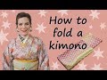 How to fold a kimono