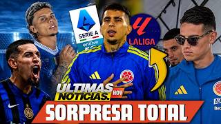 ULTIMA HORA:JAMES RODRIGUEZ EN POLÉMICA, RICHARD RIOS Y DANIEL MUÑOZ EUROPA BOMBAZO SORPRENDE !