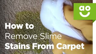 How to remove slime stains from a carpet | ao.com