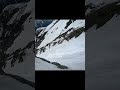 バックカントリー・2017年穂高での湿雪雪崩 #shorts
