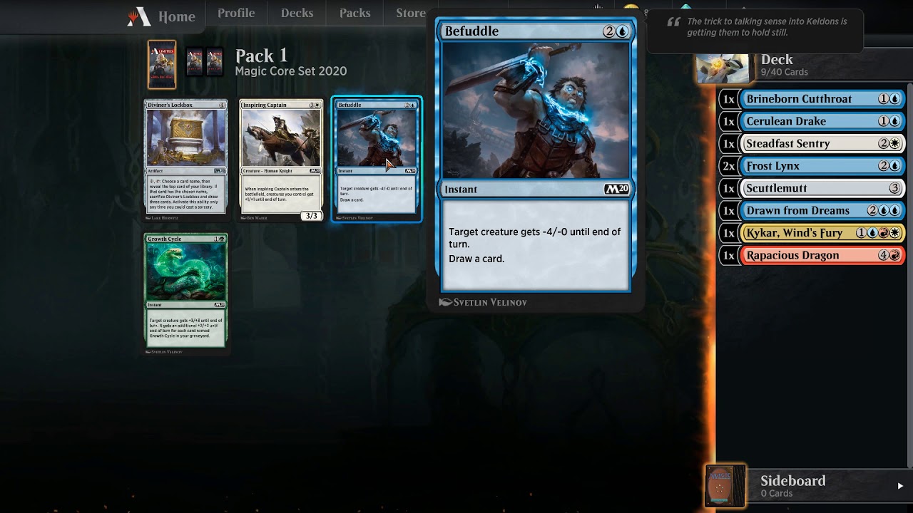 Magic Arena Core Set 2020 Ranked Draft 1 YouTube