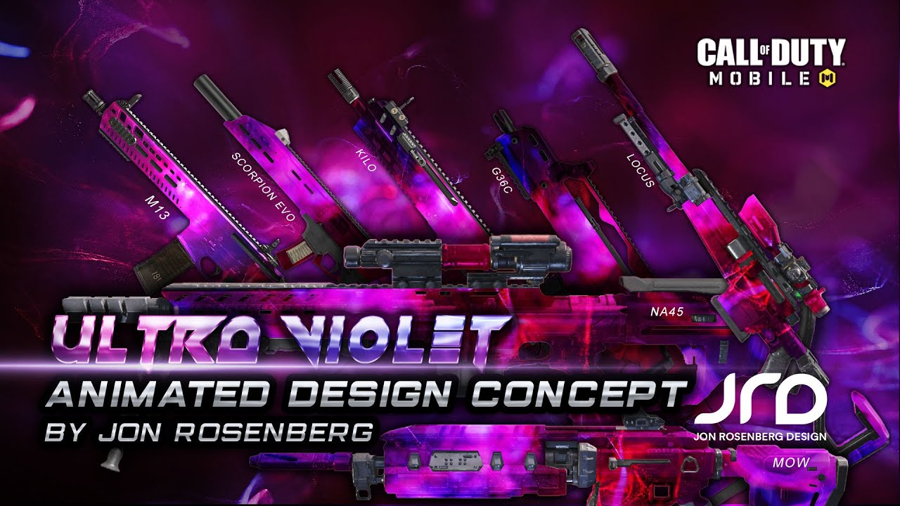 Codm Violet ULTRA VIOLET - ANIMATED DESIGN CONCEPT | CALL OF DUTY MOBILE - YouTube
