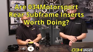 Are 034Motorsport Rear Subframe Inserts Worth Doing? | 034Motorsport FAQ