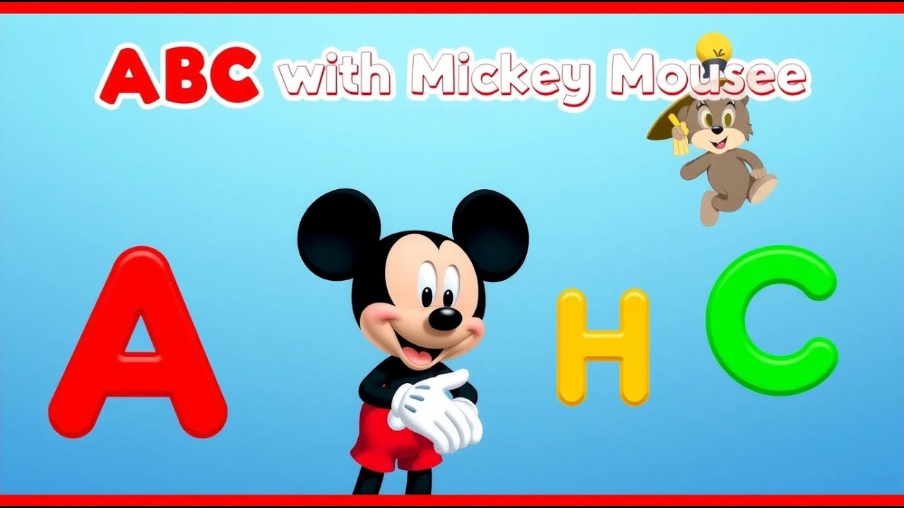 Mickey Mouse ABC Song | Learn Alphabet with Fun