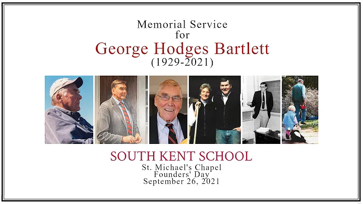 Memorial Service for George Bartlett - Sept. 26, 2...