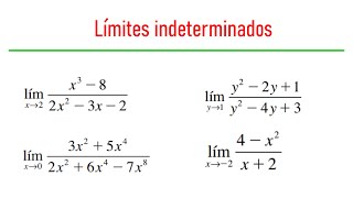 Límites Indeterminados
