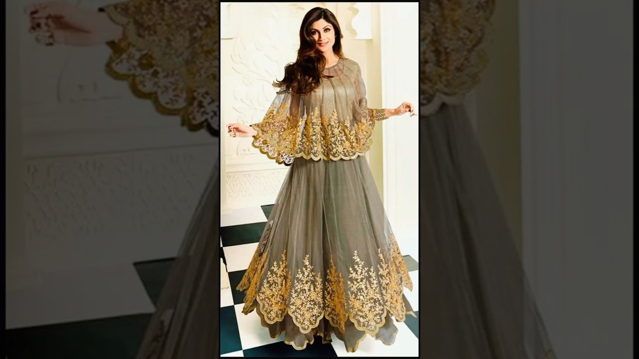 Cape style dresses design for girls 