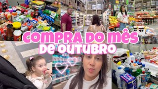 Compra do mês de Outubro no Atacadão| Mostrei os valores| Gastamos muito?! 🛒