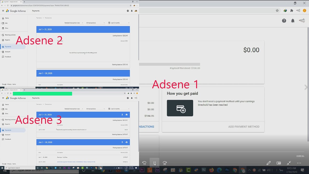 adsene active,You don't have any transactions for this billing period