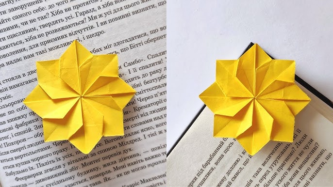 Beautiful PAPER BOOKMARK FLOWER  Origami Tutorial DIY by ColorMania 