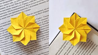 Origami FLOWER BOOKMARK by Michie Takayama | How to make a paper bookmarks
