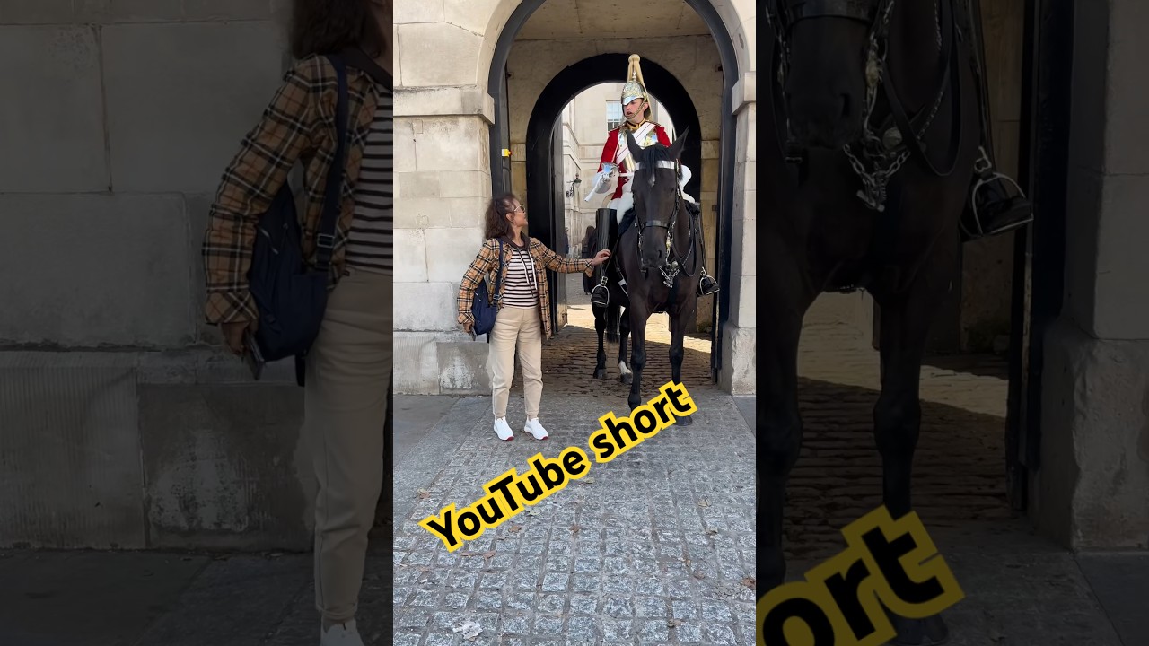 "Polite Guard Ensures Tourist Compliance: Madam, Please Stay Behind the Line!" 