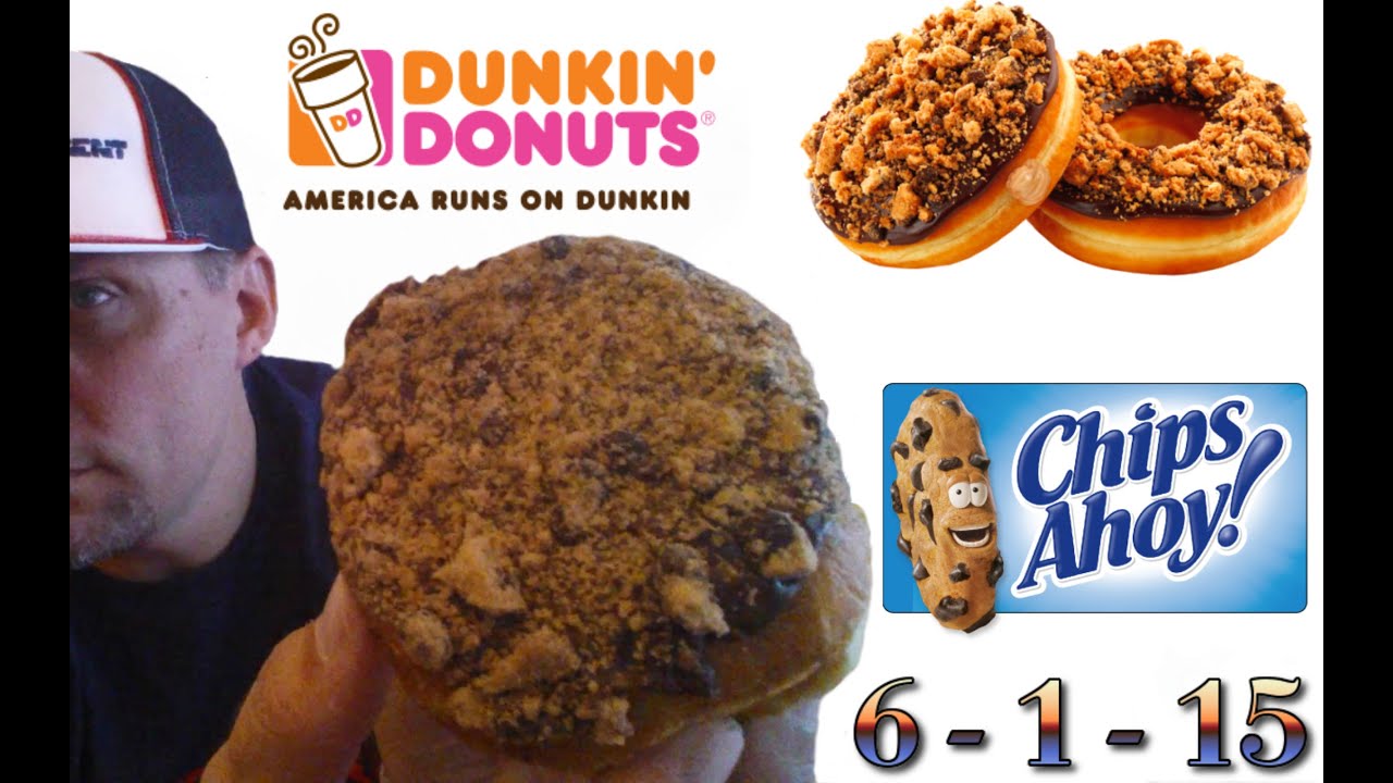 NEW DUNKIN' DONUTS CHIPS AHOY! CREAM FILLED DONUT REVIEW 137 YouTube