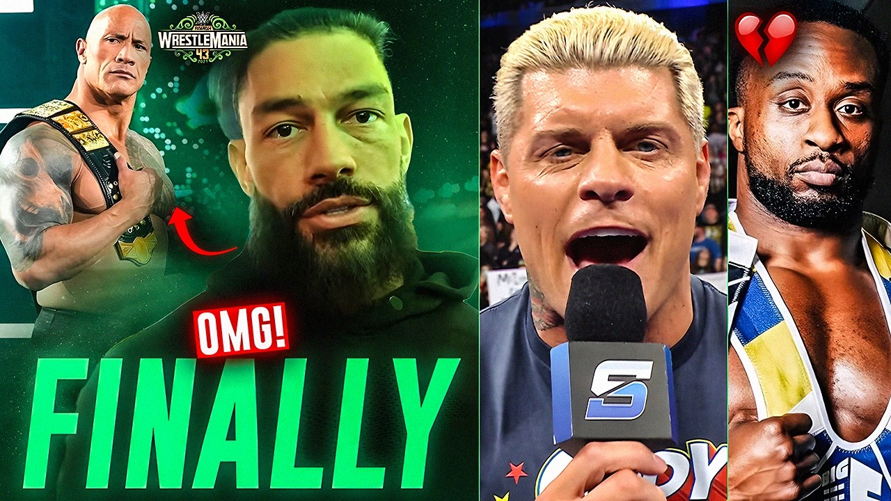 ROMAN Confirms WRESTLEMANIA 43 MAIN EVENT Vs THE ROCK!? Cody Rhodes DRAMA, BIG E Retired | WWE News