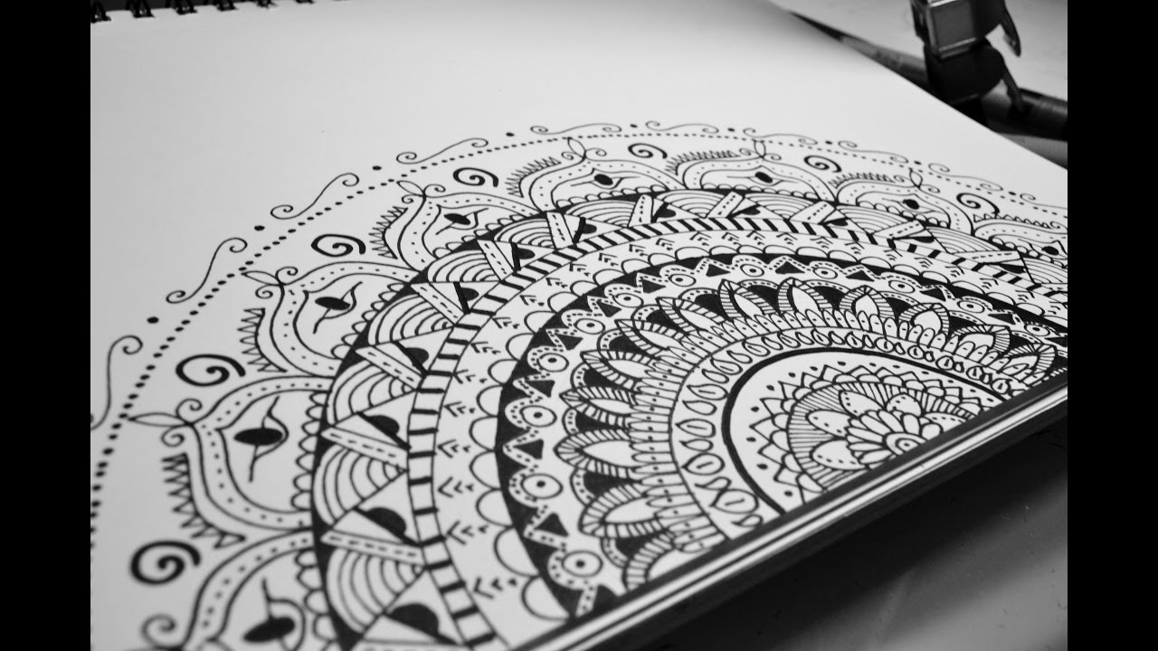 Doodle Art Zentangle Art Mandala Step By Step YouTube