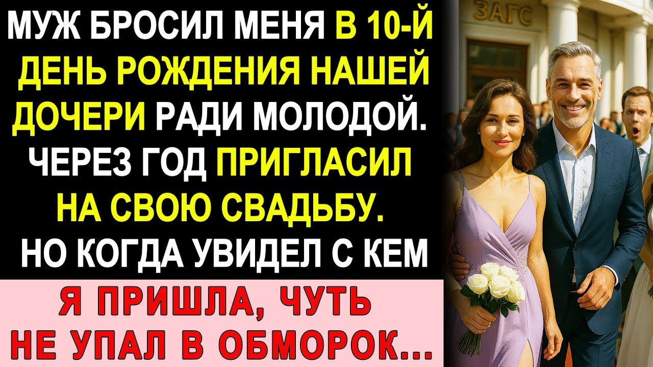 Муж Бросил Меня На День Рождения Дочери. Пригласил На Свадьбу Через Год — А Когда Увидел С Кем Я...