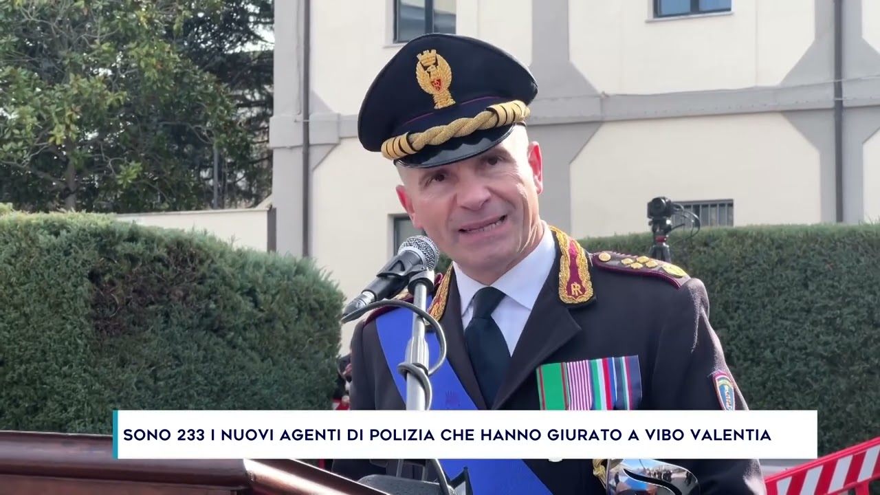 SONO 233 I NUOVI AGENTI DI POLIZIA CHE HANNO GIURATO A VIBO VALENTIA