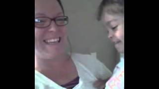 Sarah tickling Mommy