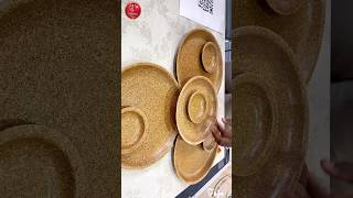 🌾Rice Husk Food Plates | Eco-Friendly Alternative to Plastic 🍽️ #Shorts #ytshorts #trending #viral