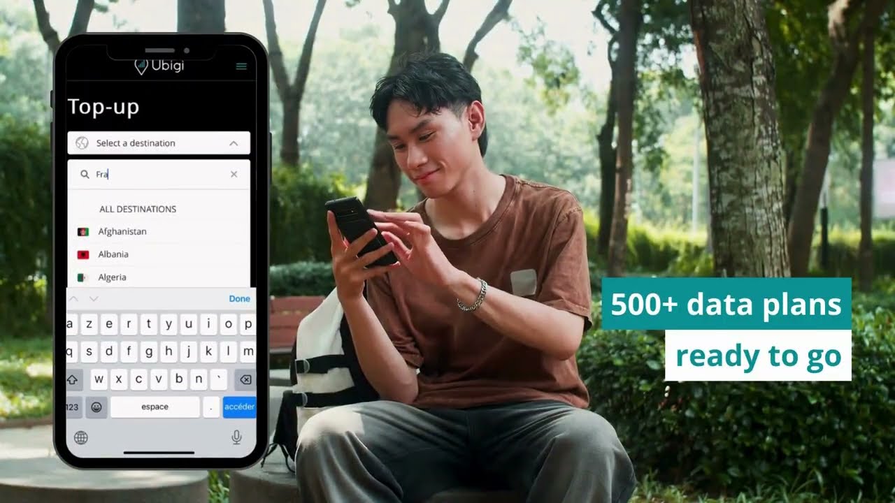 Stress-free connectivity with Ubigi all over the world 📱✈️