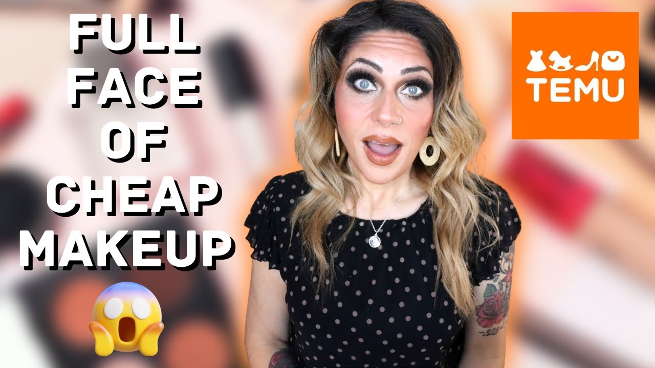 FULL FACE OF TEMU MAKEUP??!?? IS IT A FAIL OR A WIN?? CHEAP MAKEUP TUTORIAL! YouTube