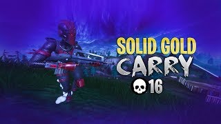 Solid Gold V2: Duo Squads CARRY! (Fortnite Battle Royale)