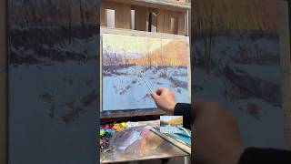 #oilpainting ✨How to draw snow