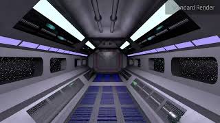 Looping Sci Fi Space Tunnel