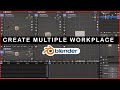 Blender Interface Beginner Tutorial - Workspace