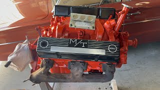 Randy's 1966 Chevrolet El Camino - Almost time to drop this beautiful 327 in the car!