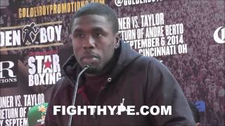 ANDRE BERTO WARNS CHAMBERS: "I'VE BEEN THROUGH SOME SHIT...SOMEBODY GONNA HAVE TO PAY"