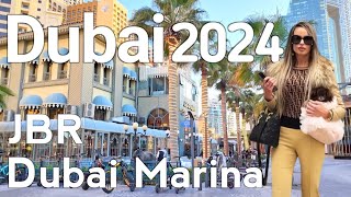 Dubai [4K] Amazing Jbr, Dubai Marina Walking Tour 🇦🇪