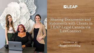 Sharing Documents and Statements with clients in LEAP Leal via LawConnect screenshot 5